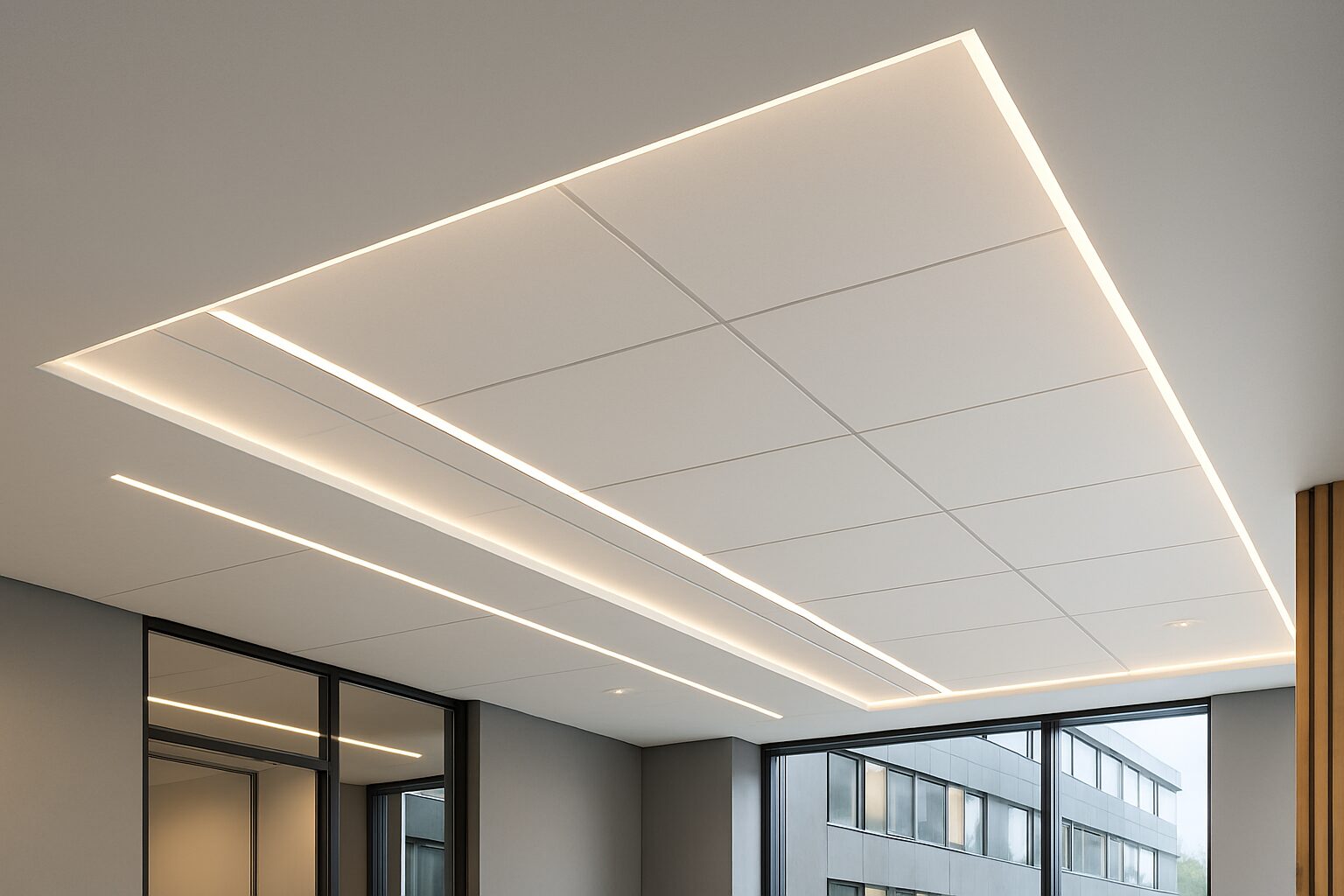 Office partition and false ceiling