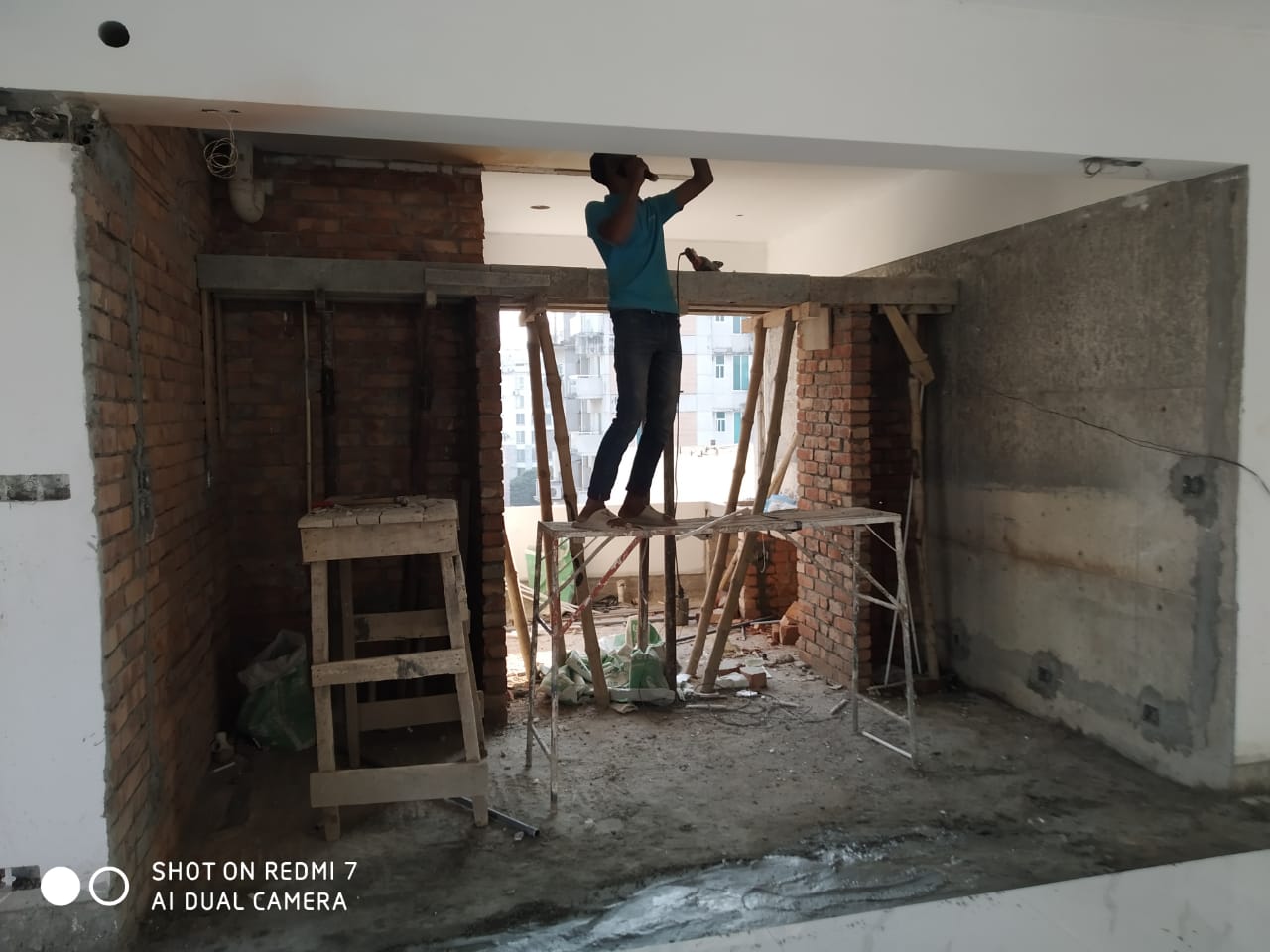 Interior construction site